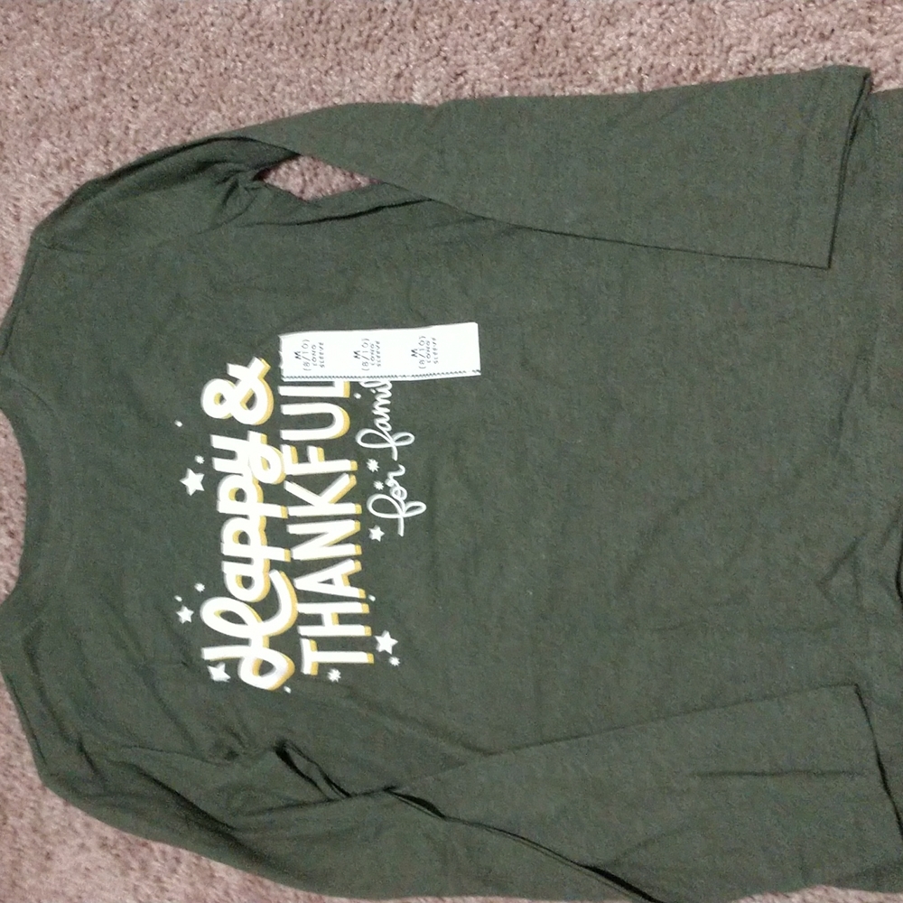 NEW Boys Thanksgiving Cat & Jack Long Sleeve Shirt Size Medium 8/10